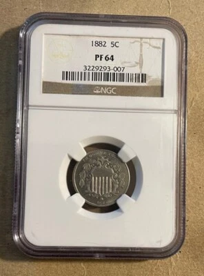 U.S. - 1882 Shield Nickel (NGC PF 64) - Popular - Image 1 of 4