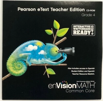 4th Grade enVision Math - Pearson eTEXT TEACHER EDITION  CD-ROM - (2011) - Image 1 of 3