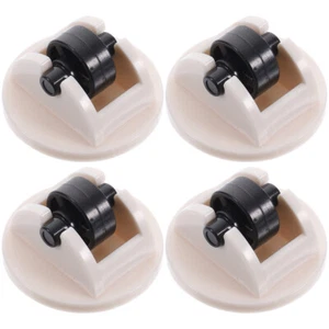  4 Pcs Stick On Wheels Non Swivel Paste Pulley Adhesive for Furniture - Picture 1 of 12