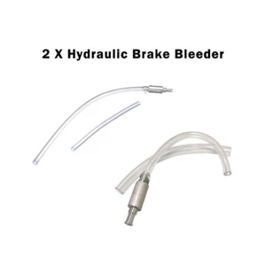 2X Motorcycle Car Clutch Brake Bleeder Hose One Way Valve Tube Bleeding Tool Kit - Foto 1 di 7