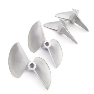 RC Boat Propeller 6.35mm 1/4" Shaft Metal 78mm P1.6 P1.4 Prop f Speed Boat MONO - Picture 1 of 12