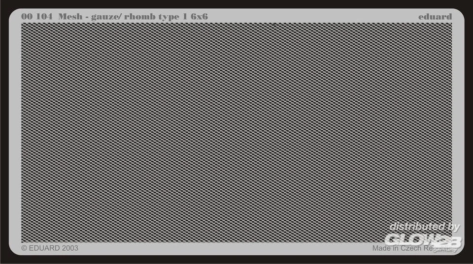 Eduard Accessories: Gitter / Mesh rhomb type 1 6 x 6 [3900104] - Immagine 1 di 1