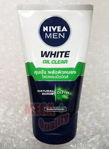 NIVEA MEN Bright Acne-Oil Control SPOT and OIL FIGHTER SCRUB 10X Whiten 100g - Picture 1 of 2