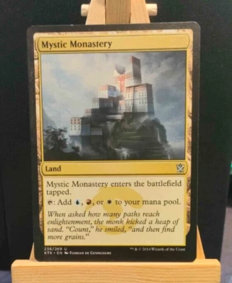 Mystic Monastery - Khans of Tarkir - Uncommon Land - NM/LP - MTG - Image 1 of 3