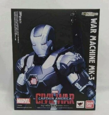 Figura WAR MACHINE MARK 3 S.H.FIGUARTS Capitán América Guerra Civil BANDAI Japón Foto 1 de 4