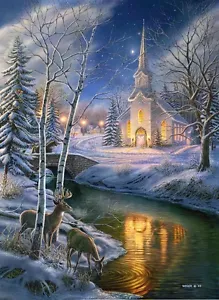 Chart Needlework Embroidery DIY Counted Cross Stitch Pattern-Creek Chapel - Picture 1 of 5