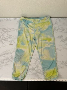 Ideology Active Pants Women L Stretch Cute Leggings Tie Dye Pull Up Cropped W1 - Picture 1 of 3