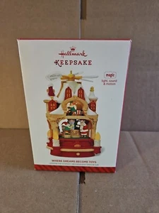 Hallmark Keepsake Magic Where Dreams Become Toys Workshop 2014 Tree Ornament - Picture 1 of 15