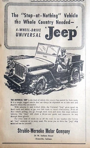 Página de periódico 1948 - 4 ruedas tracción universal anuncio de Jeep - Imagen 1 de 2