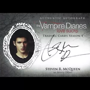 The Vampire Diaries Season 4 Steven R. McQeen As Jeremy Gilbert Auto Card - Picture 1 of 1