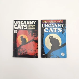 1990s Globe Mini Mag Uncanny Cats Stories Tales Cat Lover Pet Reading #234 #246 - Picture 1 of 9