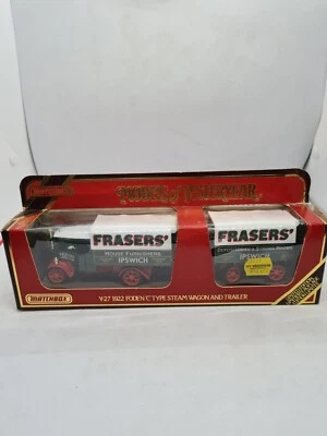 Matchbox Models Of Yesteryear Y-27 1922 Foden Type Steam Wagon + Trailer Frasers - Image 1 of 4