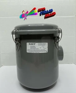 GAST AJ151E Vacuum Intake Housing & AJ135F Filter 2” FPT 160CFM 10 Micron - Picture 1 of 7