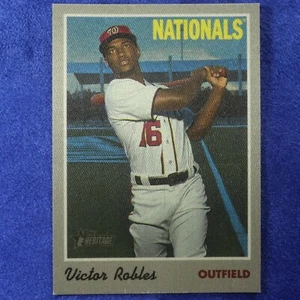 2019 Topps Heritage #28: Victor Robles [Clothe] (INS-52) - Picture 1 of 1