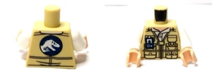 LEGO Dinosaur Minifigure Torso Explorer Body Part Jurassic Pockets Fishing Vest - Picture 1 of 1