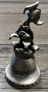 Pewter Walt Disney World Miniature Bell Donald Duck Vintage 2 Inch - Picture 1 of 3