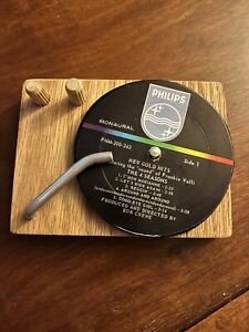 Drink Coaster SET Wood and Vinyl Record Labels Assorted NEW Handmade SHIPS FREE