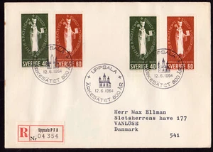 SVEZIA - 1964 ARCIVESCOVO DI UPPSALA - REGISTRATO FDC - Foto 1 di 4