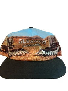 Vintage 80s Gleaner Combines All Over Picture Snapback Hat Collectible - Bild 1 von 11