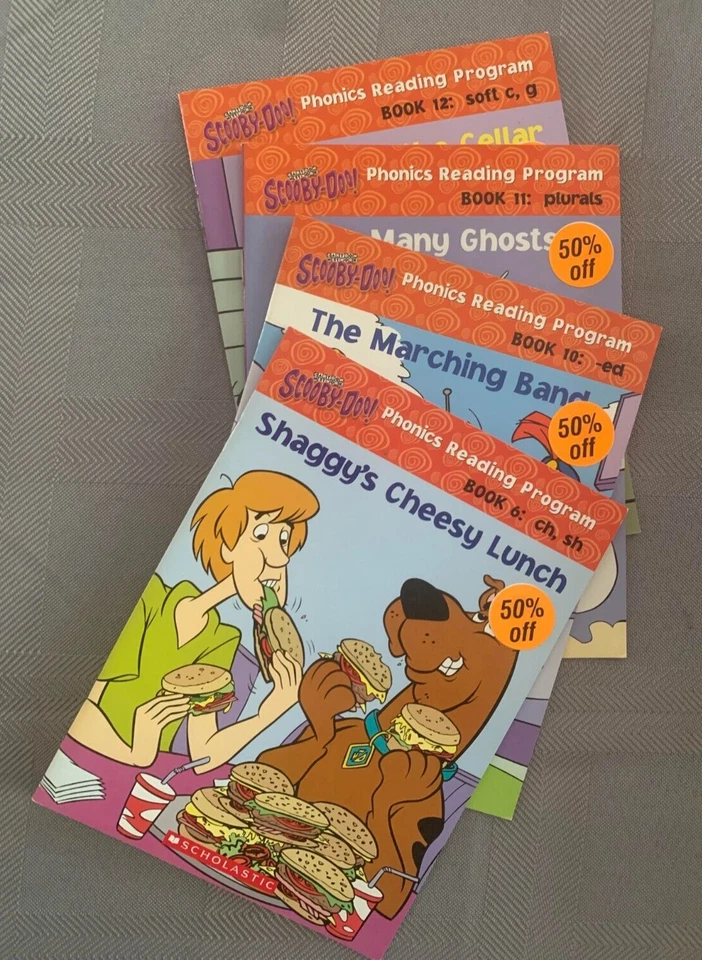 Scooby Doo Phonics Reading Program - Books 6, 10, 11, 12 - FREE Shipping! - Image 1 of 4