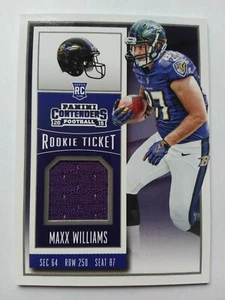 2015 Panini Contenders Maxx Williams Baltimore Ravens Minnesota - Jersey - Imagen 1 de 1