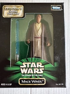 Star Wars 1998 El Poder de la Fuerza Mace Windu Episodio 1 Vista Previa Nuevo C8+ - Imagen 1 de 6