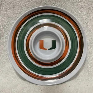 University of Miami Hurricanes 14 Zoll Chip & Dip Platte #26 - Bild 1 von 2