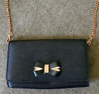 New Genuine Ted Baker Black Melisia Purse Or Bag With Chain Strap