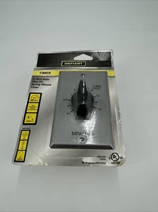 Defiant 20 Amp Heavy Duty 60 Minute Timer Switch Stainless Steel Plate - Picture 1 of 5
