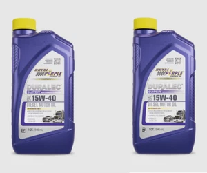 Royal Purple Duralec 1 qt / 946 ml Super Diesel Motor Oil Pack Of 2 01154 - Picture 1 of 6