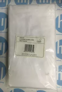 Croydex GP85107 Con White SC2000 x 2000 100% Polyester Shower Curtains - Picture 1 of 2