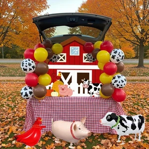 Trunk or Treat Car Decorations Kit Halloween Farm Theme Decor Set with Backdr... - Bild 1 von 6