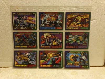 1993 Skybox Marvel Universe Series 4 IV X-men Marvel 9 Card Set, N° 145-153 - Image 1 of 4