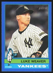 2025 Topps Heritage Luke Weaver #50 Dark Blue - Picture 1 of 2