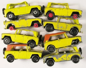 SCRAPYARD LOT OF 8 X MATCHBOX 18 FIELD CAR INTERNATIONAL SCOUT SPARES REPAIRS - Picture 1 of 6