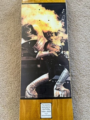 KISS Ace Frehley SHOCK ME RIP DEDICATION Skateboard Pocket Pistols 8.25 - Image 1 of 4