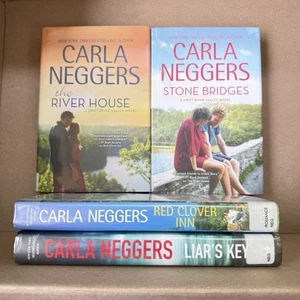 Book Lot Of 4 Carla Neggers Hardcover Books Romance Suspense Thriller L98 - Picture 1 of 6
