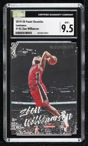 2019-20 Panini Chronicles Luminance Zion Williamson #143 CGC 9.5 Mint+ Rookie RC - Picture 1 of 3