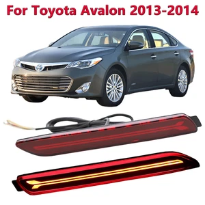 2 PCS Full LED Rear Bumper Reflector Lights Kit For Toyota Avalon 2013-2014 - Picture 1 of 7