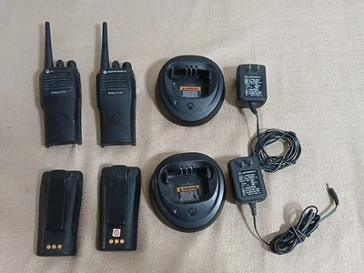 2 MOTOROLA CP150 VHF Radios w/ Battery, Antenna , Clip & Charger WORKS - Image 1 of 4