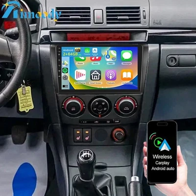 For Mazda 3 2004-2009 Android 15 Car Stereo Radio GPS Navi WIFI BT Carplay 2+64G - Image 1 of 4