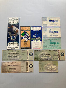 10 Vintage Seattle Mariners 1994 - 2007 Ticket Stubs from Various Games