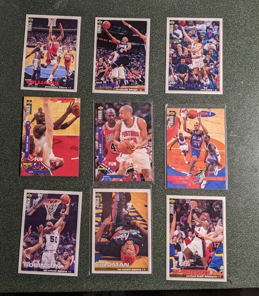 1995-96 Upper Deck Collector Choice English French Basketball  U pick 1-210 - Image 1 of 1