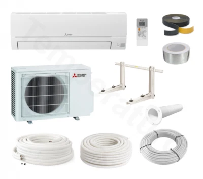 Mitsubishi MSZ-HR35VFK Basic Split Klimaanlage Komplett-Set 3,4 kW A++ WiFi R32