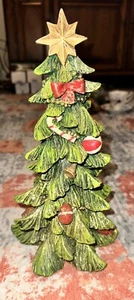 Árbol de Navidad de vacaciones de resina brillante caprichoso #3D colecciones Tii 12’ - Imagen 1 de 9