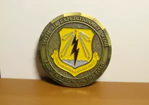 Moneda Medallón Comando Jefe de los Estados Unidos Sargento Maestro 348a Ala Expedicionaria Aérea - Imagen 1 de 4