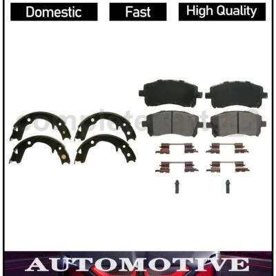 Juego de 2 pastillas de freno delanteras traseras zapatas de freno de estacionamiento para Subaru Legacy 2,5 L Foto 1 de 4