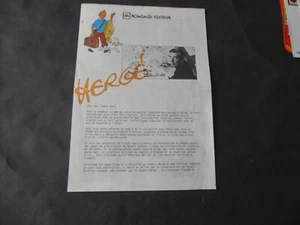 PUBLICITE POUR LE LANCEMENT DE LA COLLECTION DES ALBUMS TINTIN ROMBALDI - Bild 1 von 3