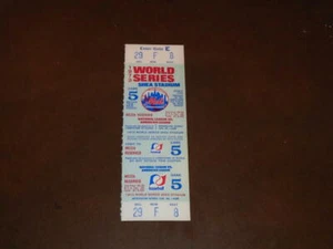 VINTAGE 1973 NEW YORK METS VS A'S WORLD SERIES FULL TICKET Game 5 KOOSMAN WIN - Bild 1 von 2