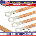 4x Engine Ground Strap Cable Copper Kit for Car Truck Firewall Engine Body Frame